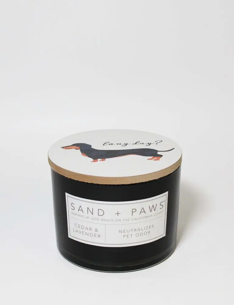 Sand + Paws Cedar & Lavender 12 Oz Scented Candle