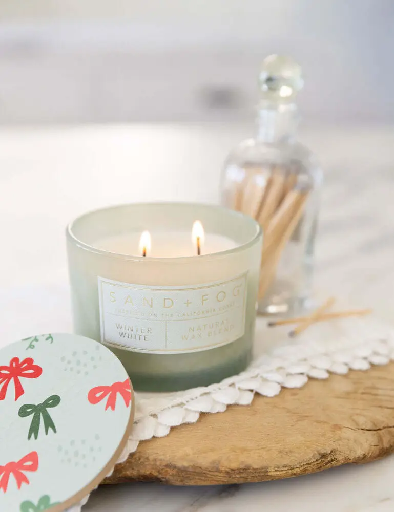 Winter White 12 Oz Scented Candle - Image 5