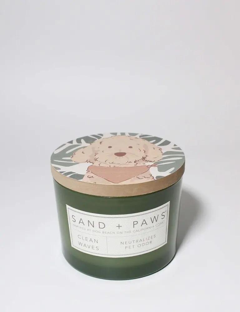 Sand + Paws Clean Waves 12 Oz Scented Candle