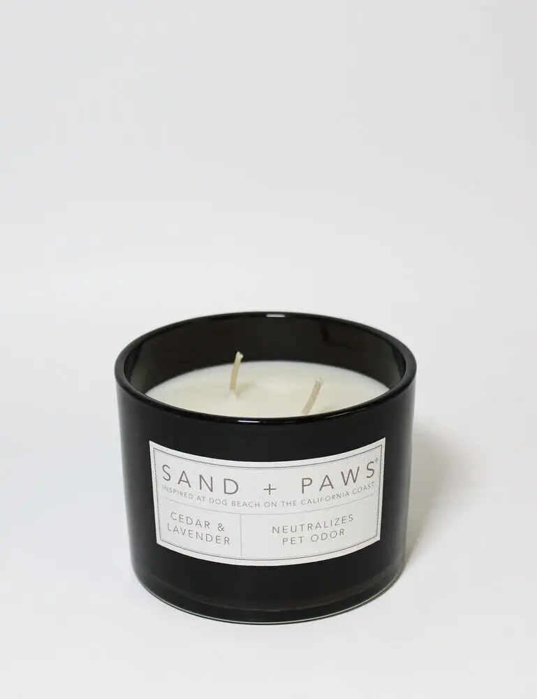 Sand + Paws Cedar & Lavender 12 Oz Scented Candle - Image 3