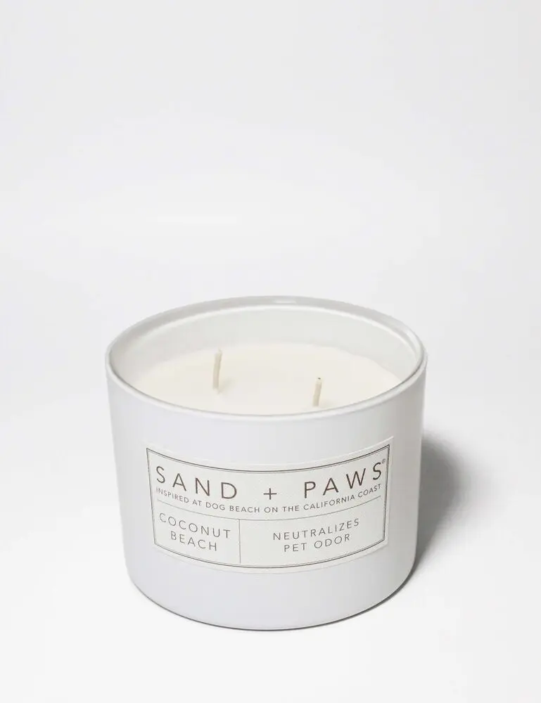 Sand + Paws Coconut Beach 12 Oz Scented Candle - Image 3