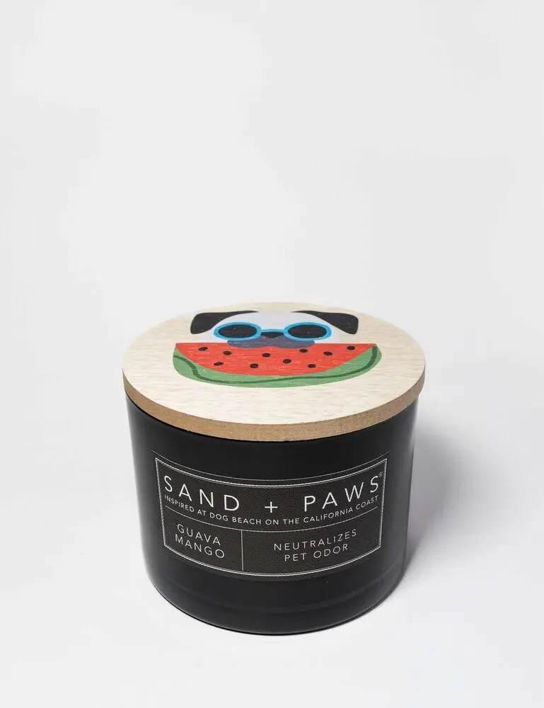 Sand + Paws Guava Mango 12 Oz Scented Candle