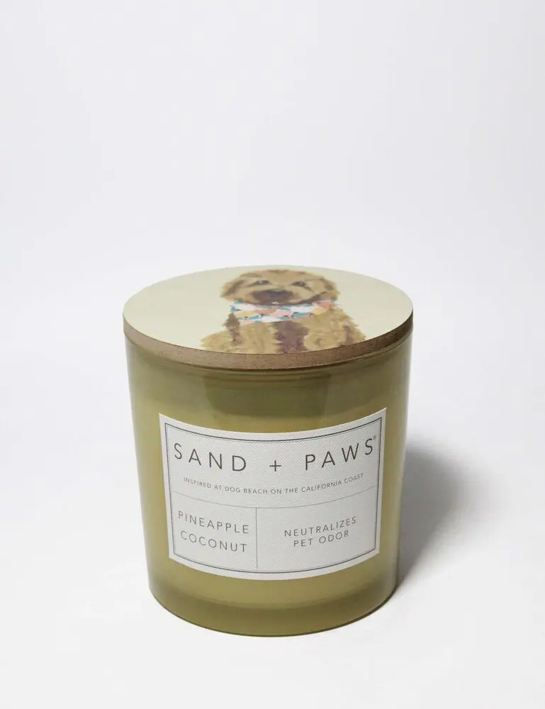 Sand + Paws Pineapple Coconut 21 Oz Scented Candle