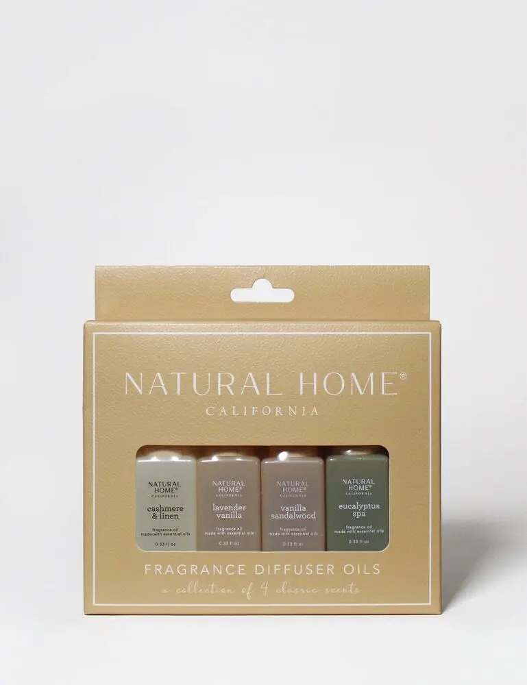 Natural Home 4 Pack Of 10 Ml Fragrance Diffuser Oils