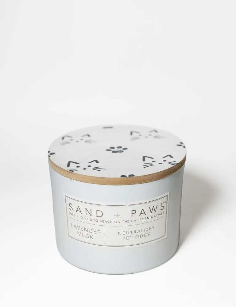 Sand + Paws Lavender Musk 12 Oz Scented Candle