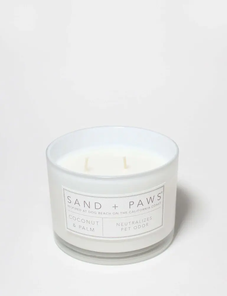 Sand + Paws Coconut & Palm 12 Oz Scented Candle - Image 3
