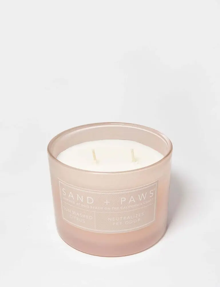 Sand + Paws Sun Washed Citrus 12 Oz Scented Candle - Image 3