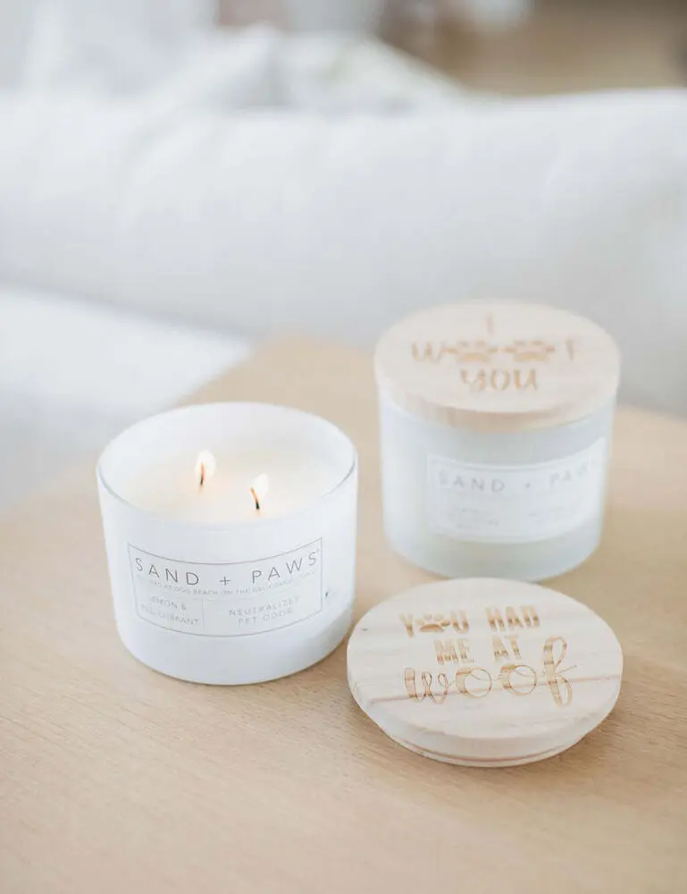 Sand + Paws Lemon & Red Currant 12 Oz Scented Candle - Image 5