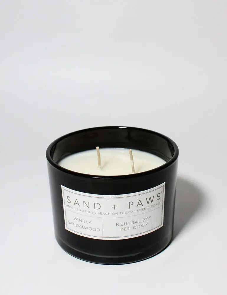 Sand + Paws Vanilla Sandalwood 12 Oz Scented Candle - Image 3