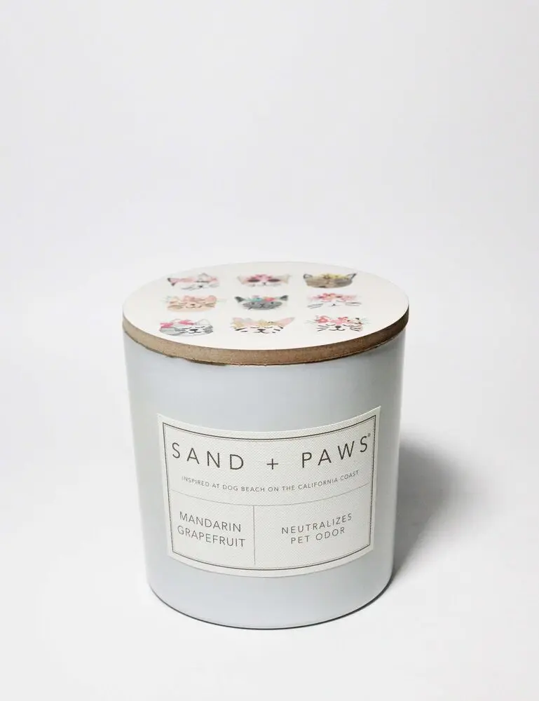 Sand + Paws Mandarin Grapefruit 21 Oz Scented Candle