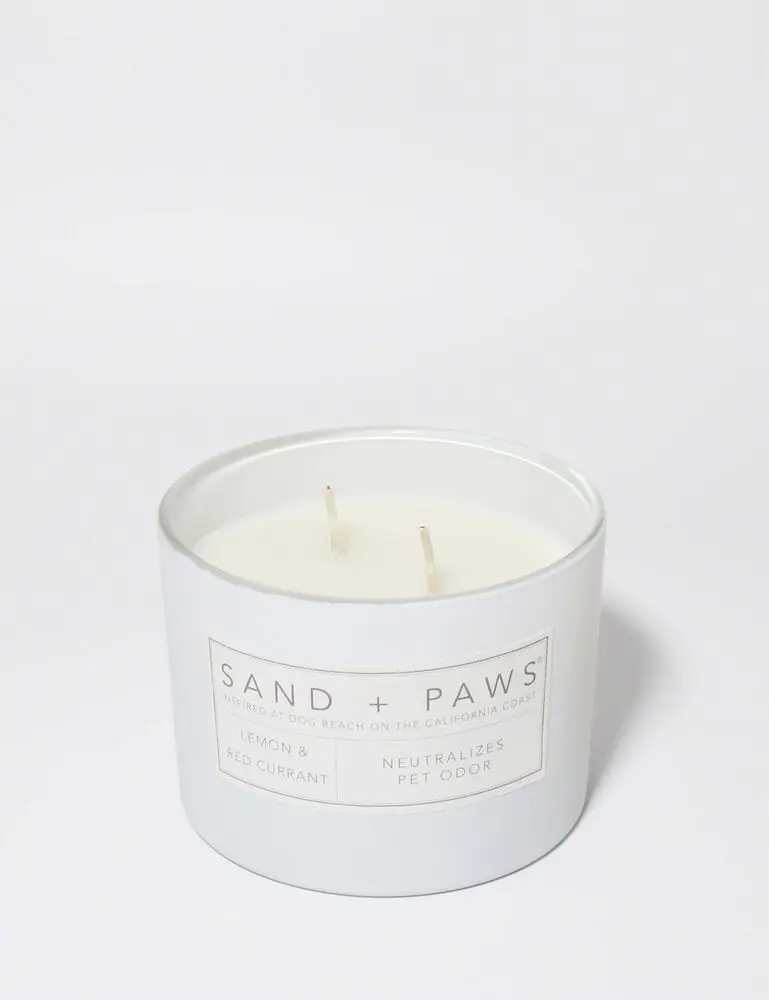 Sand + Paws Lemon & Red Currant 12 Oz Scented Candle - Image 3