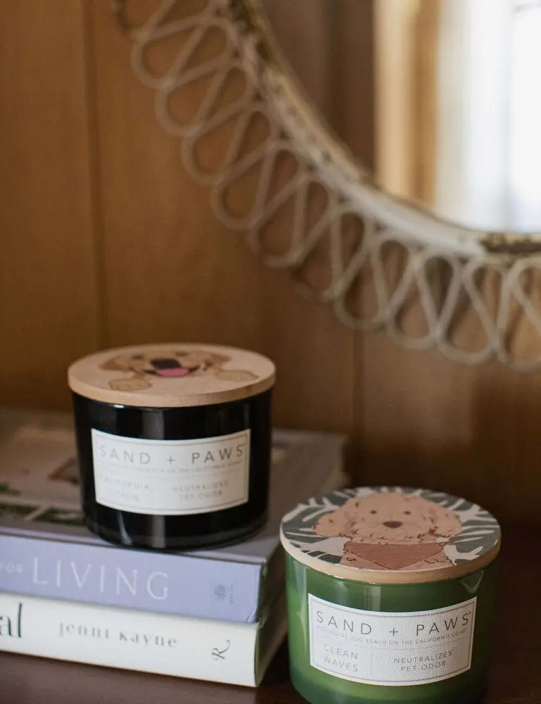 Sand + Paws Clean Waves 12 Oz Scented Candle - Image 5