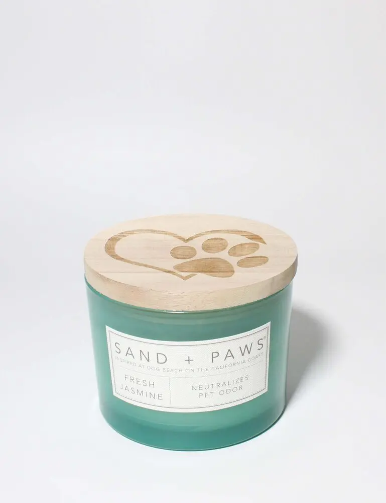 Sand + Paws Fresh Jasmine 12 Oz Scented Candle